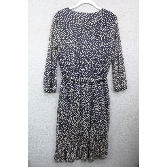 Kate & Lily 3/4 Sheer Mesh Sleeve Midi Dress-Size 8-Whimsigoth-Soft-Belted-Lined - Picture 9 of 11